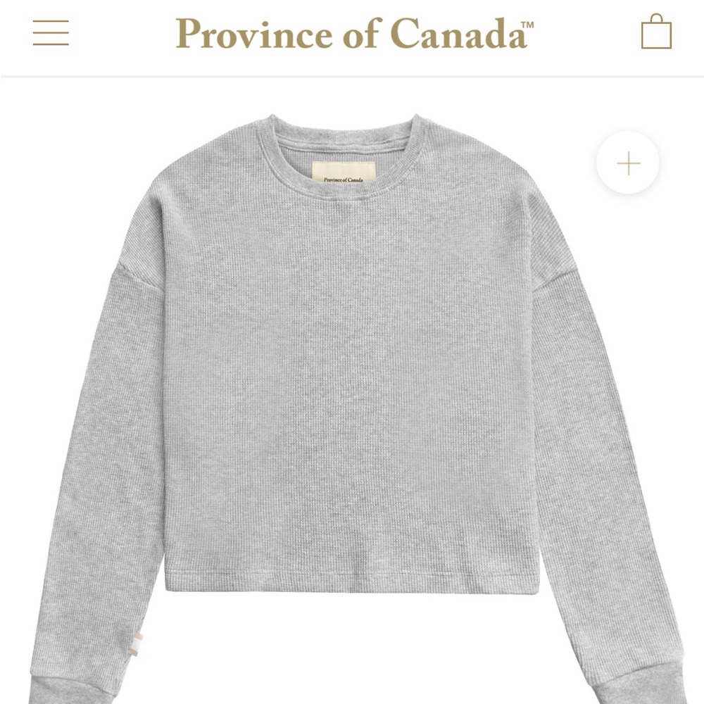 Morning waffle crop top province of Canada